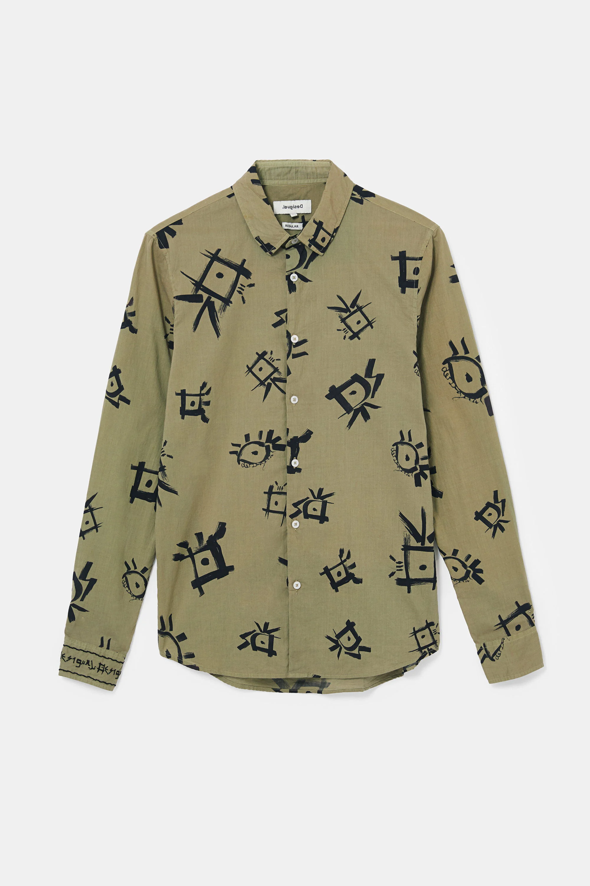 Camisa algod&oacute;n estampada
