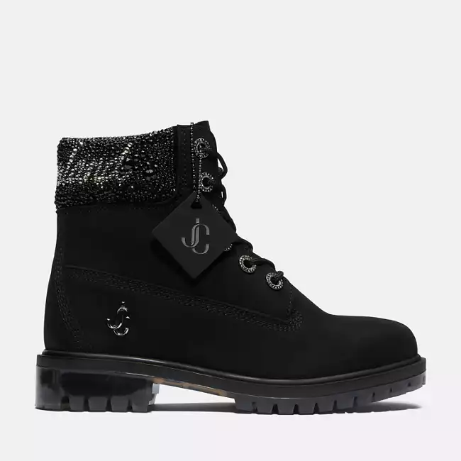 Women's Jimmy Choo x Timberland® 6-Inch Crystal-Collar Boot