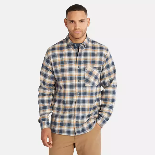 Men's Timberland PRO® Woodfort Lightweight Flannel Flex Shirt