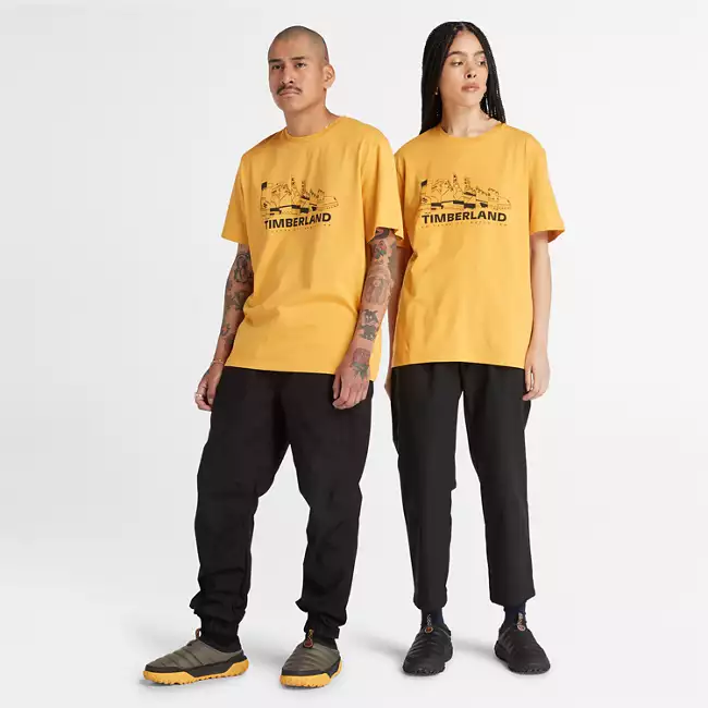 Short Sleeve Back History Comic Graphic T-Shirt