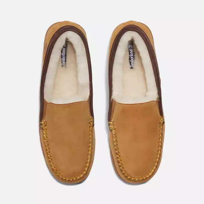 Men's Mendon Peak Shearling Venetian Moc Slipper w/Nubuck Collar