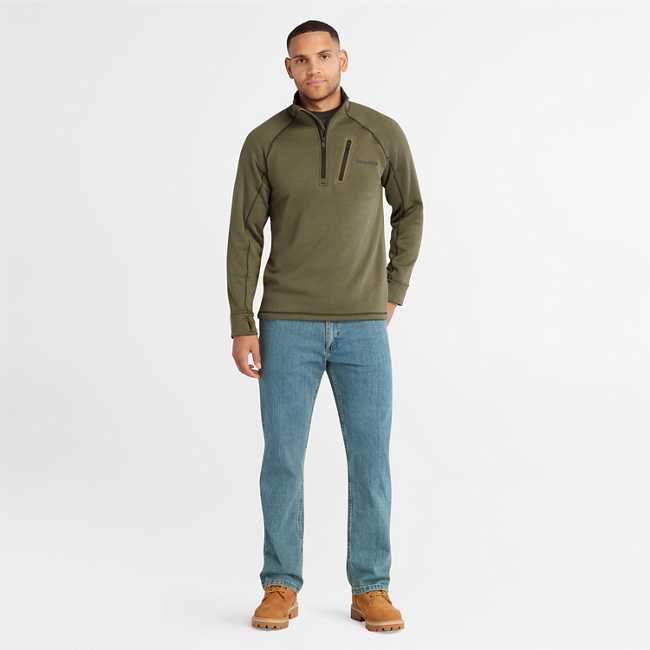 Men's Timberland PRO® Reaxion Quarter-Zip Athletic-Fit Fleece Jacket
