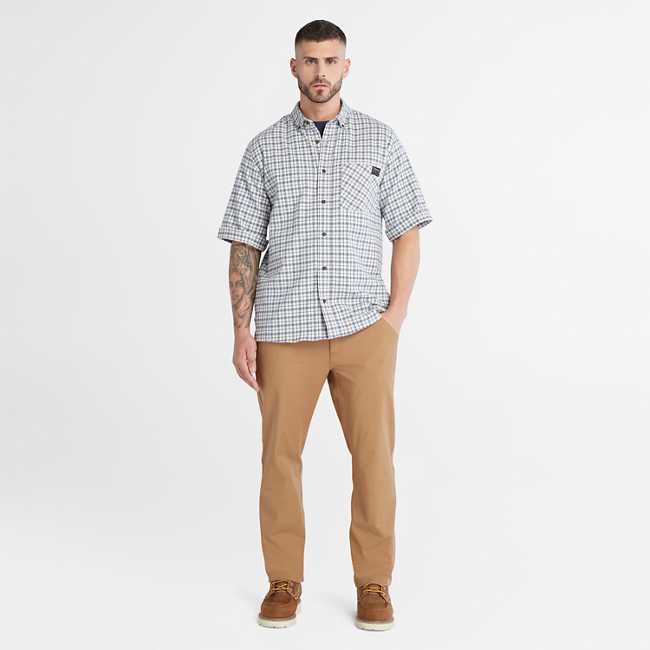Men's Timberland PRO® Woodfort Lightweight Flannel Flex Shirt