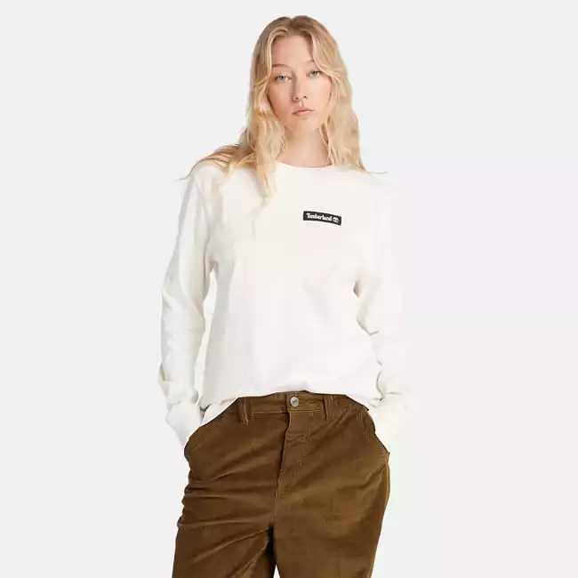 Long Sleeve Heavyweight Woven Badge T-Shirt