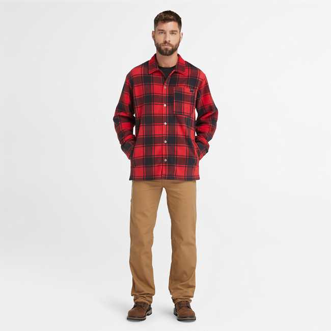 Men's Timberland PRO® Gritman Check Heavyweight Fleece Shirt