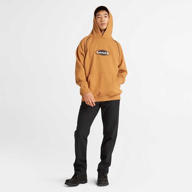 Men's Oval-Logo Patch Hoodie