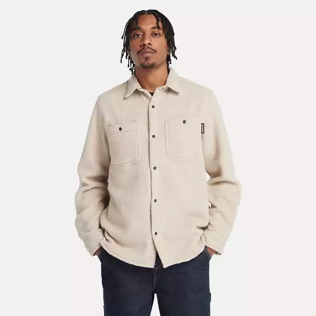 Men's Utility High-Pile Fleece Overshirt