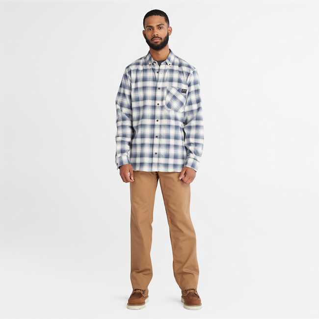 Men's Timberland PRO® Woodfort Lightweight Flannel Flex Shirt