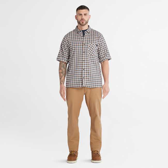 Men's Timberland PRO® Woodfort Lightweight Flannel Flex Shirt