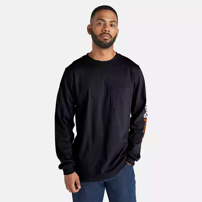 Men's Timberland PRO® Cotton Core Flame-Resistant Long-Sleeve T-Shirt