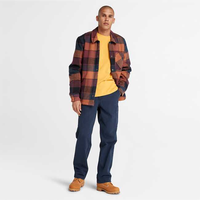 Men's Organic Cotton Fleece-Lined Overshirt