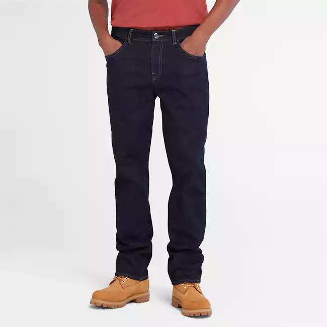 Men's Stretch Straight-Fit Indigo Denim Pant