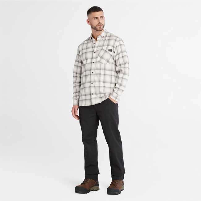 Men's Timberland PRO® Woodfort Lightweight Flannel Flex Shirt