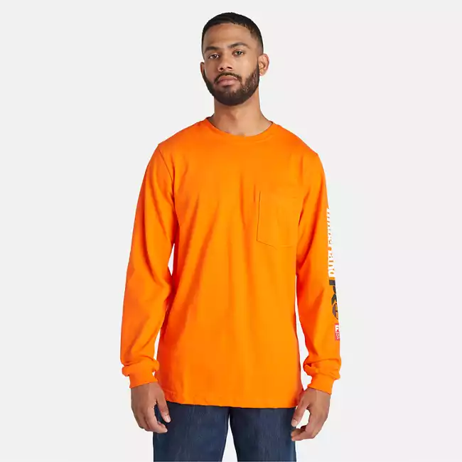 Men's Timberland PRO® Cotton Core Flame-Resistant Long-Sleeve T-Shirt