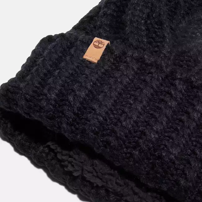 Women's Autumn Woods Cable Beanie with Pom