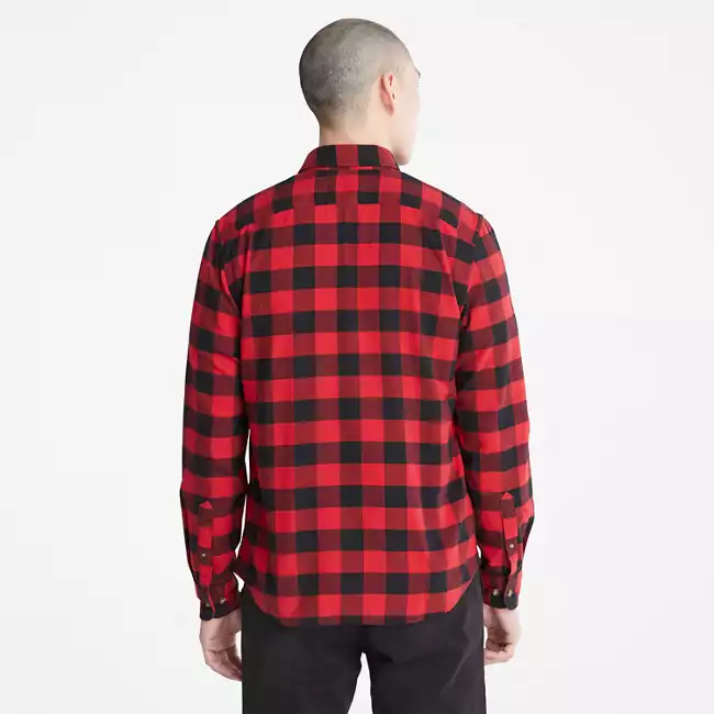Men's Mascoma River Slim-fit Long Sleeve Check T-Shirt