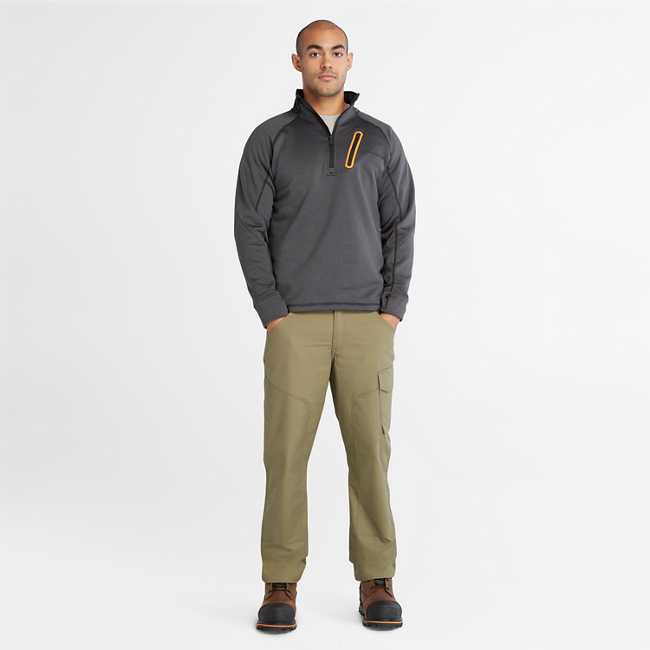 Men's Timberland PRO® Reaxion Quarter-Zip Athletic-Fit Fleece Jacket