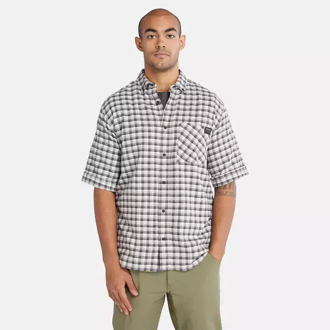 Men's Timberland PRO® Woodfort Lightweight Flannel Flex Shirt