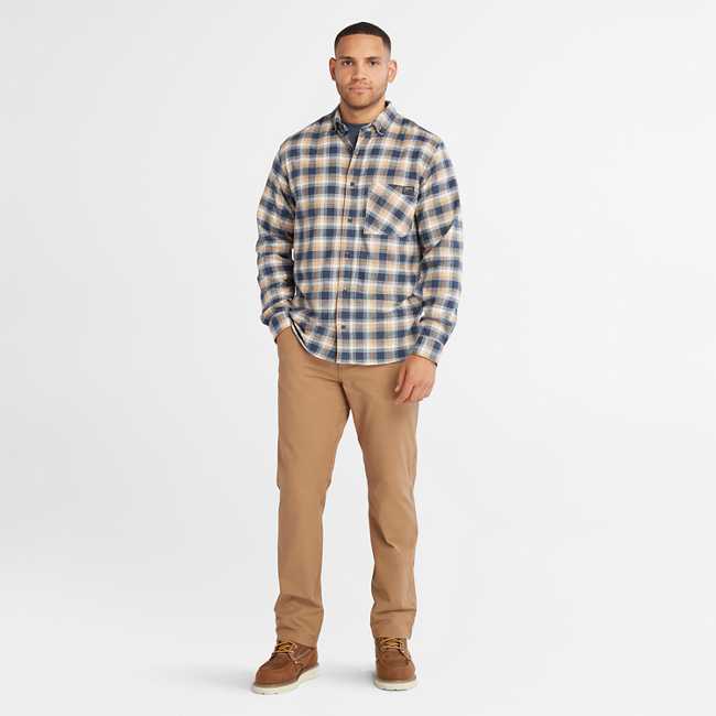 Men's Timberland PRO® Woodfort Lightweight Flannel Flex Shirt