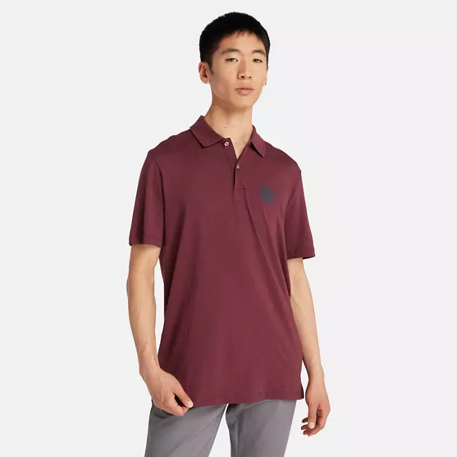 Men's Short Sleeve Logo Polo With Refibra™ Technology