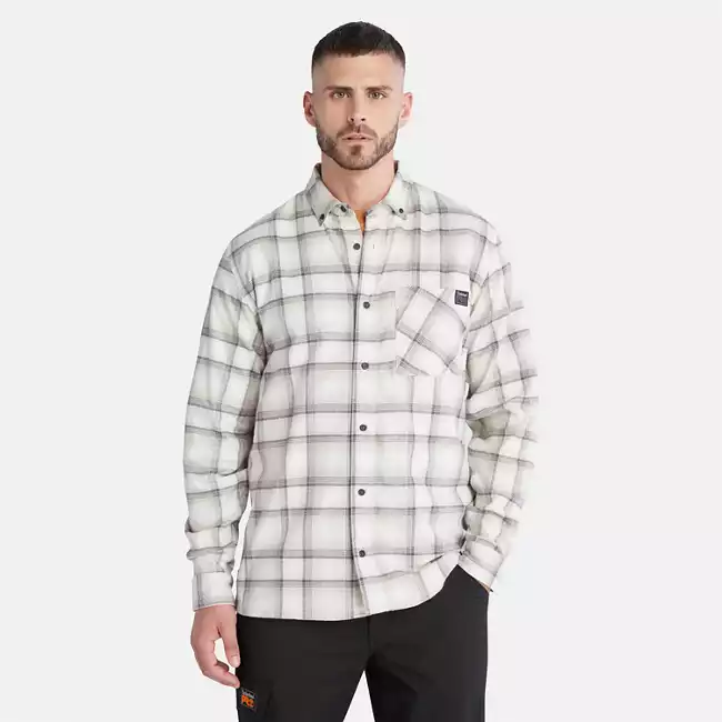 Men's Timberland PRO® Woodfort Lightweight Flannel Flex Shirt