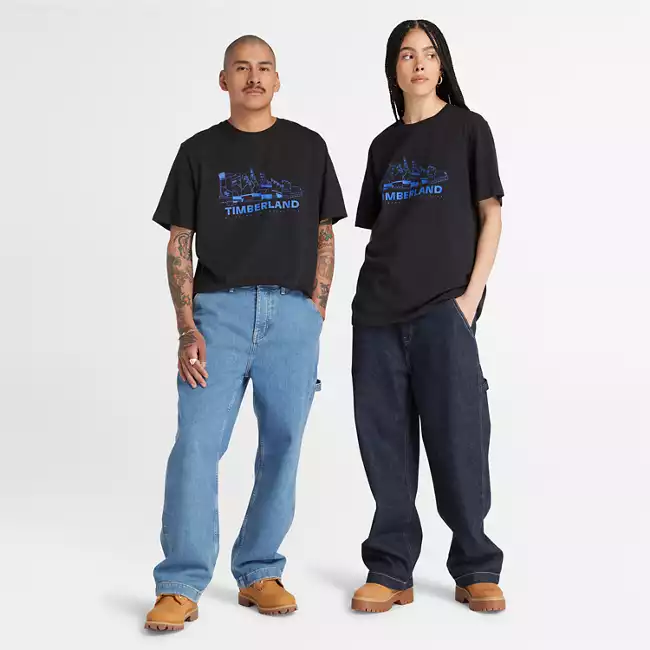 Short Sleeve Back History Comic Graphic T-Shirt