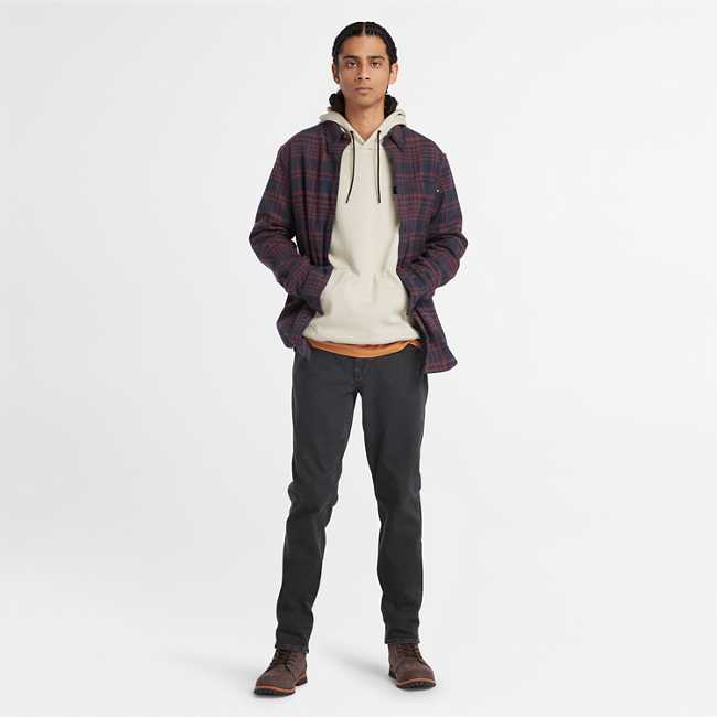 Men's Long Sleeve Heavy Flannel Check Shirt