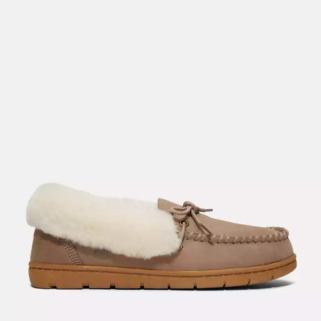 Women's Gray Peak Shearling Moc Slipper