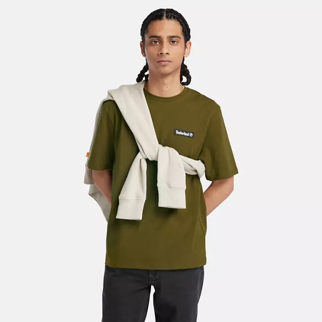 Short Sleeve Heavyweight Woven Badge T-Shirt