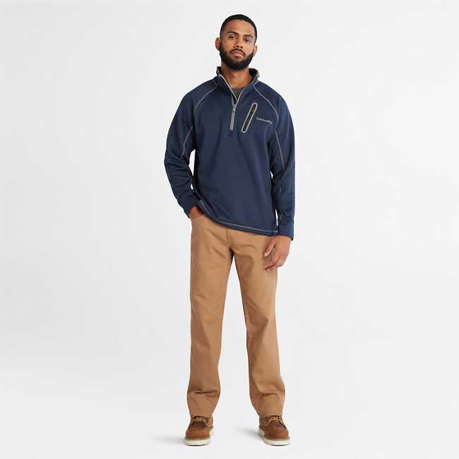 Men's Timberland PRO® Reaxion Quarter-Zip Athletic-Fit Fleece Jacket