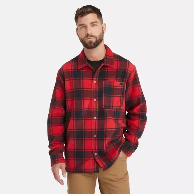 Men's Timberland PRO® Gritman Check Heavyweight Fleece Shirt