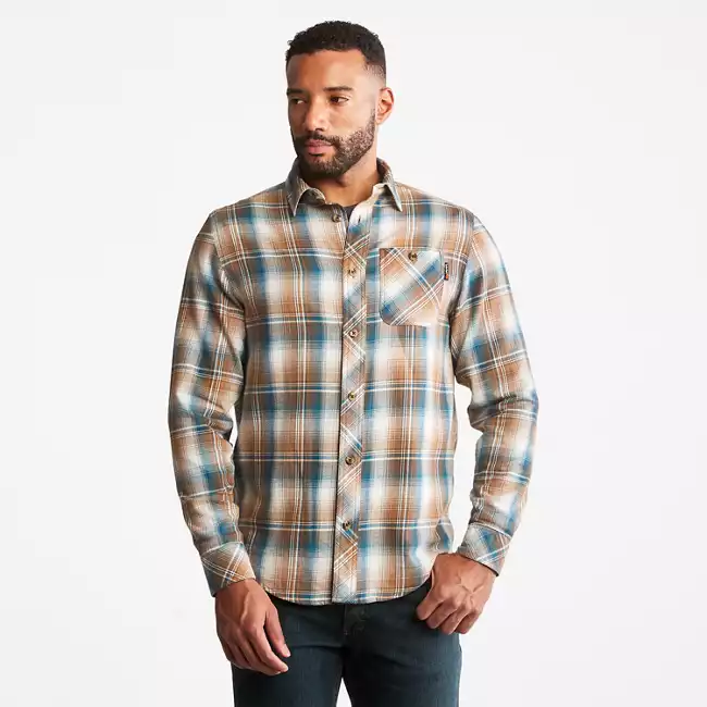 Men's Woodfort Midweight Flannel Work Shirt