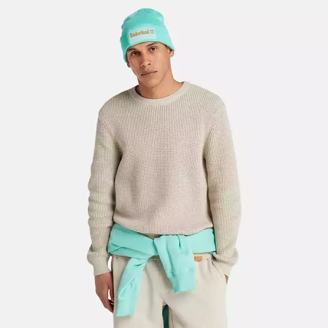 Men's Long Sleeve Tuck Crew Sweater