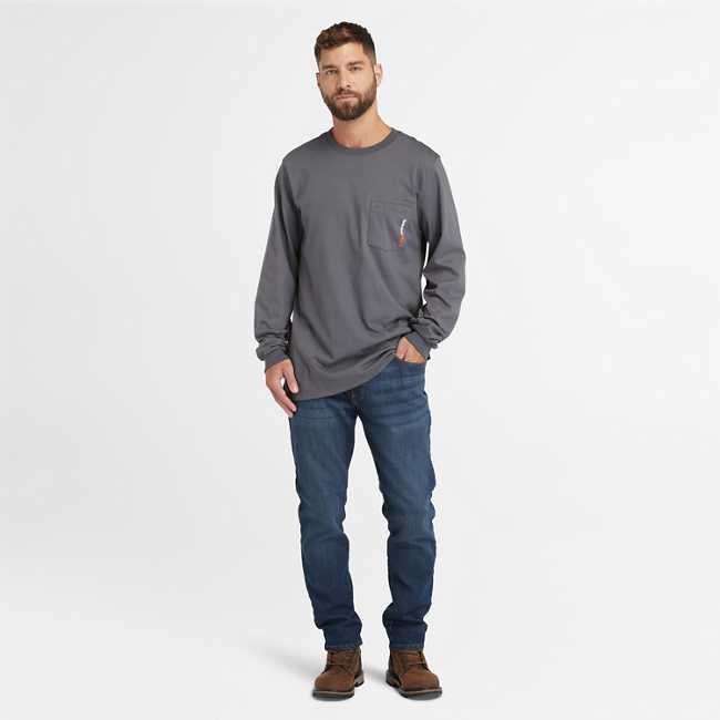 Men's Timberland PRO® Cotton Core Flame-Resistant Long-Sleeve T-Shirt