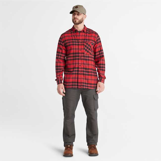 Men's Timberland PRO® Woodfort Midweight Flannel Shirt