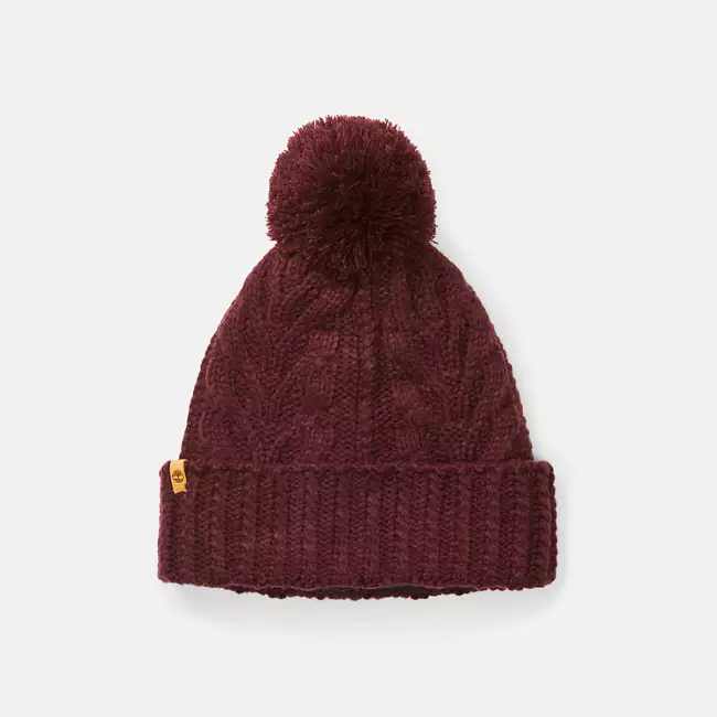 Women's Autumn Woods Cable Pom Beanie