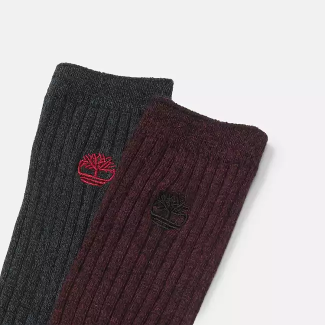 Women's 2-Pack Ribbed Boot Sock