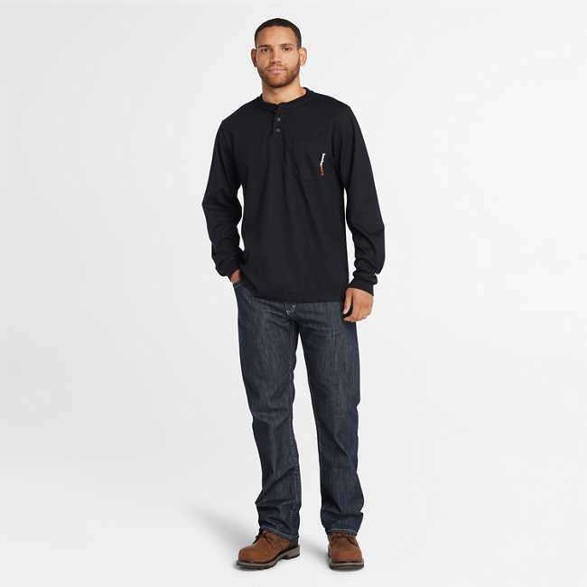 Men's Timberland PRO® Cotton Core Flame-Resistant Long-Sleeve Henley