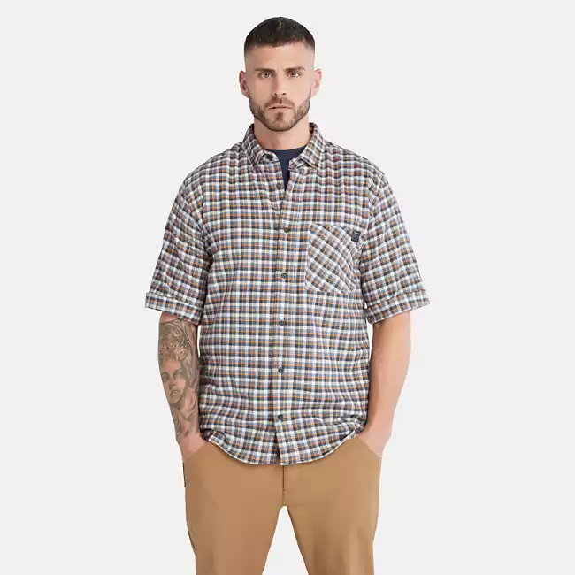 Men's Timberland PRO® Woodfort Lightweight Flannel Flex Shirt