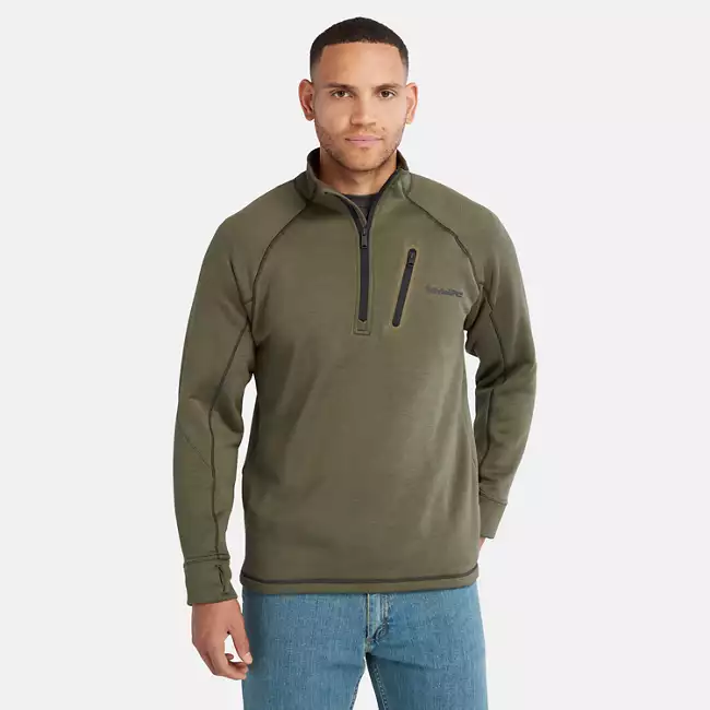 Men's Timberland PRO® Reaxion Quarter-Zip Athletic-Fit Fleece Jacket