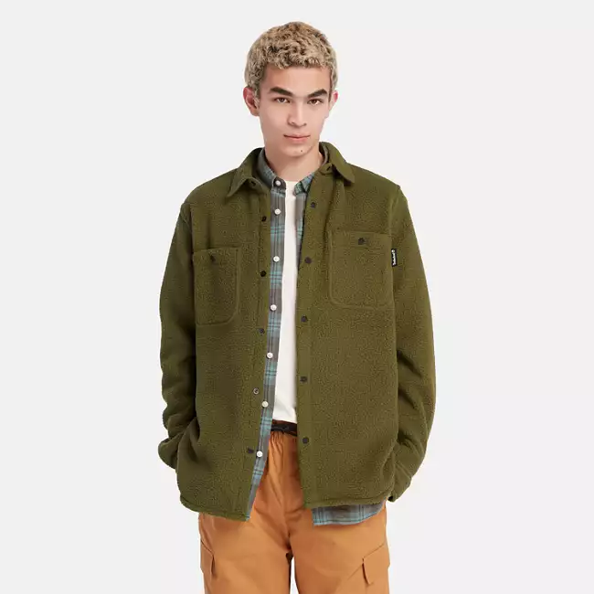 Men's Utility High-Pile Fleece Overshirt