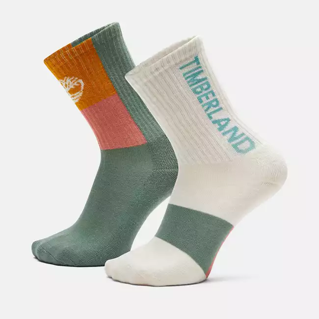 2-Pack Colorblock Sport Crew Sock