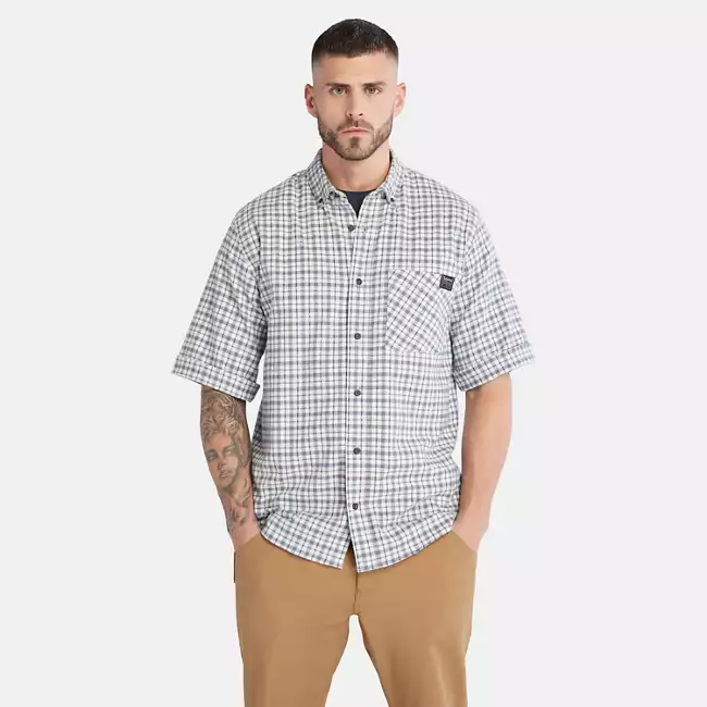 Men's Timberland PRO® Woodfort Lightweight Flannel Flex Shirt