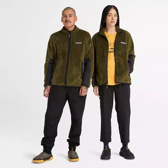 High-Pile Full-Zip Fleece Jacket