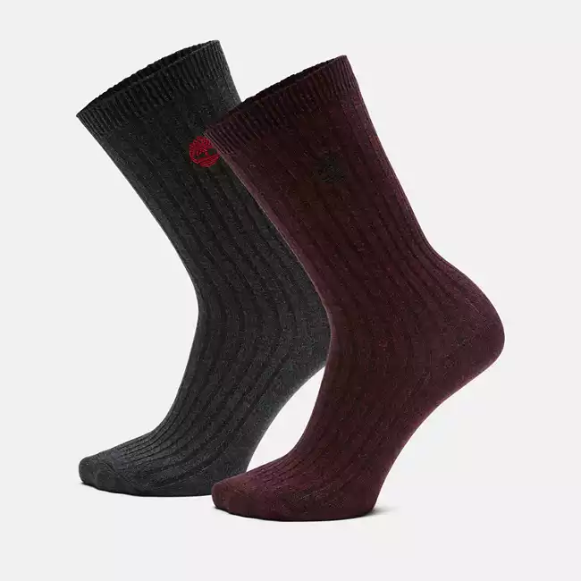 Women's 2-Pack Ribbed Boot Sock