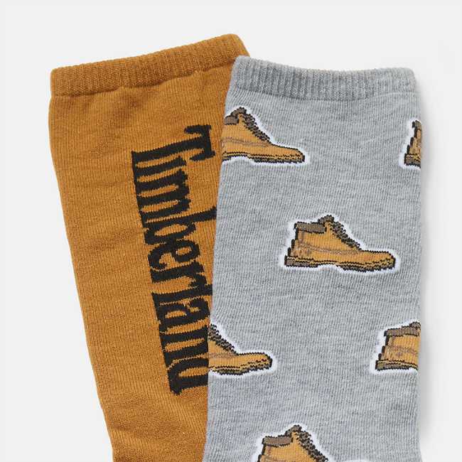 2-Pack Printed Boot Crew Sock