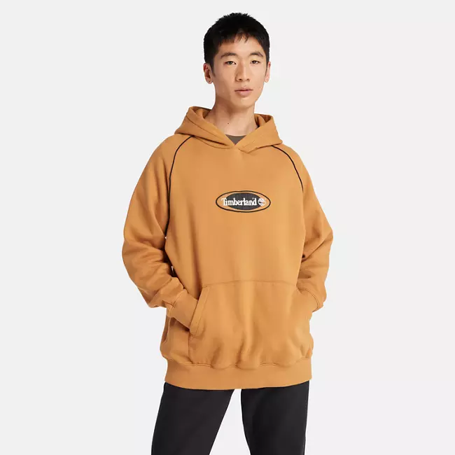Men's Oval-Logo Patch Hoodie