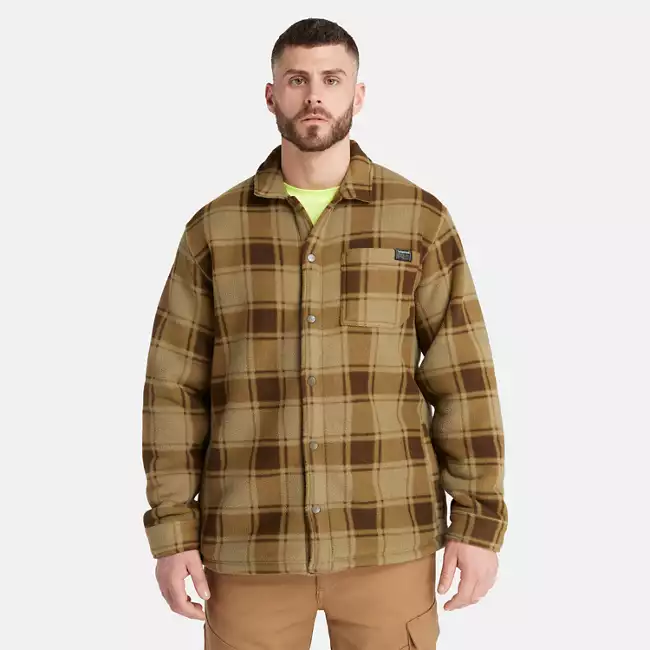 Men's Timberland PRO® Gritman Check Heavyweight Fleece Shirt