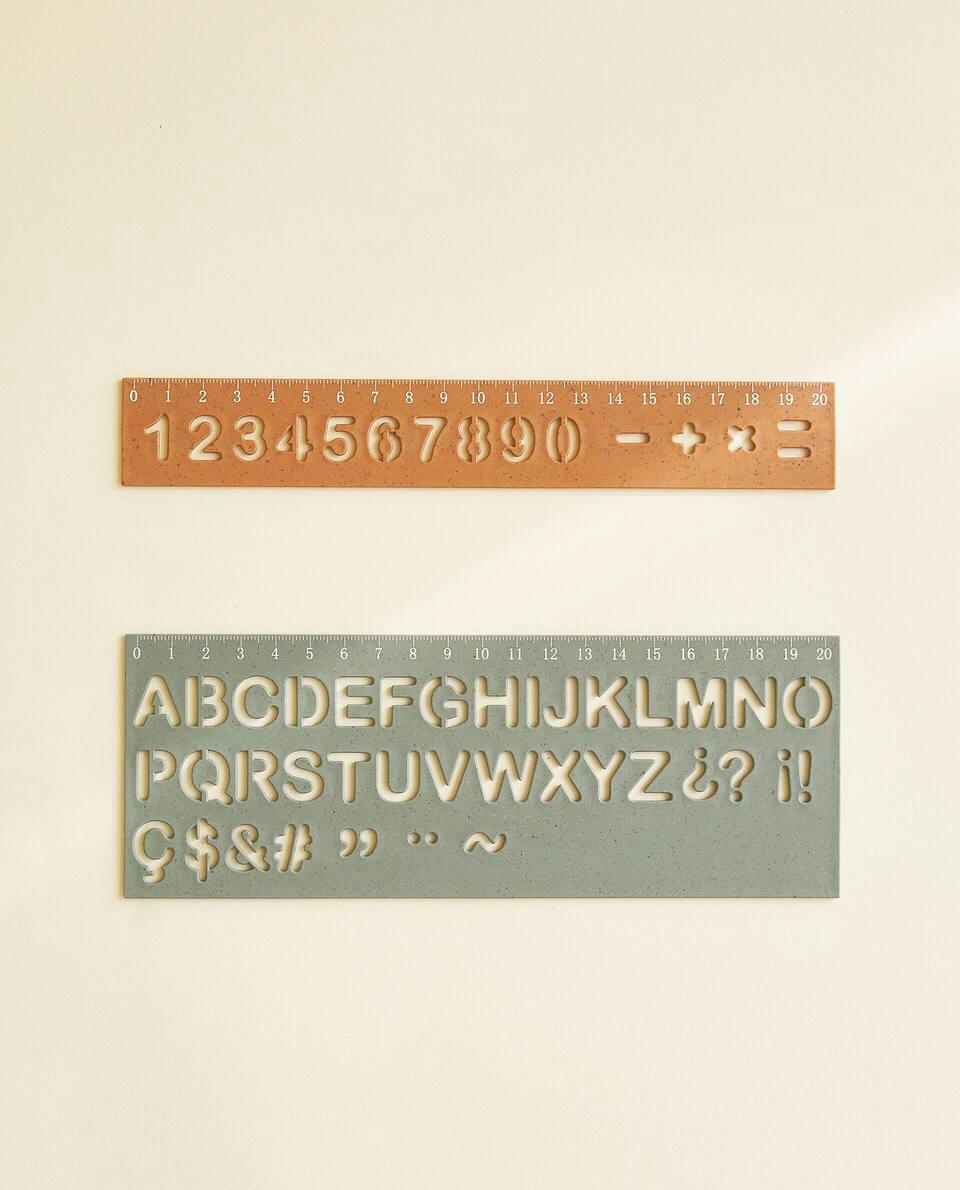 NUMBER AND ALPHABET RULERS (PACK OF 2)