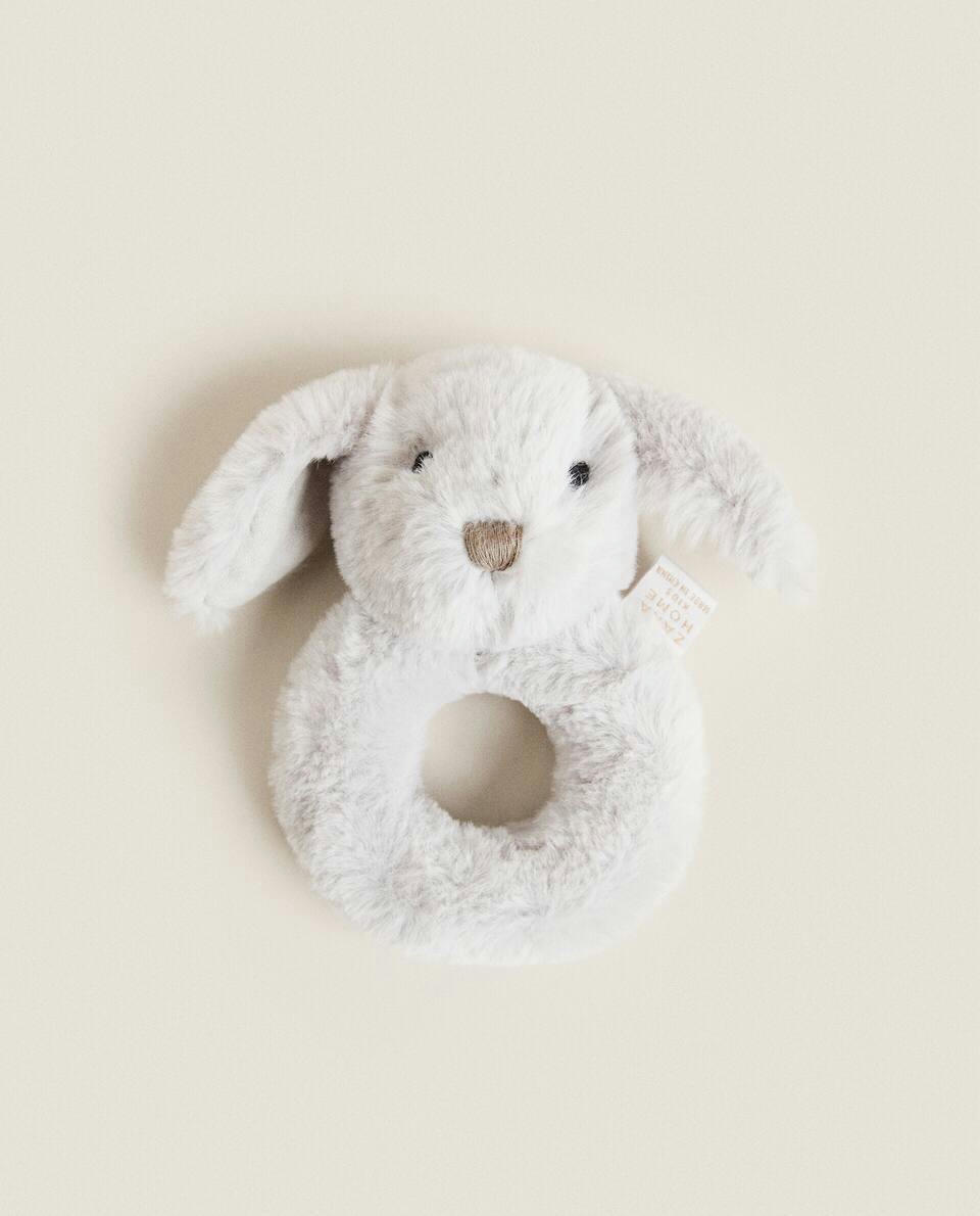 CHILDREN’S RABBIT SOFT TOY RATTLE
